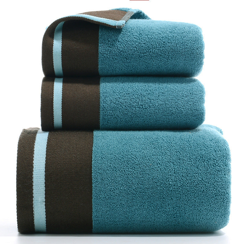 KTX-733779 Pure Cotton Three-Piece Towel Set in Various Colors