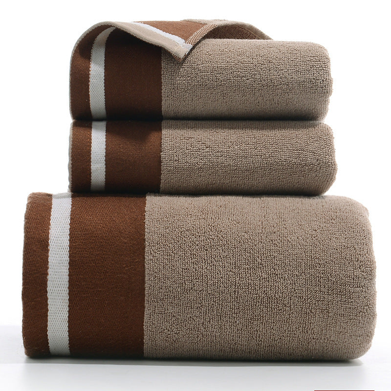 KTX-733779 Pure Cotton Three-Piece Towel Set in Various Colors