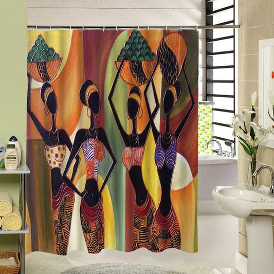 KTX-733907 Modern Decorative Shower Curtain for Stylish Bathroom Decor