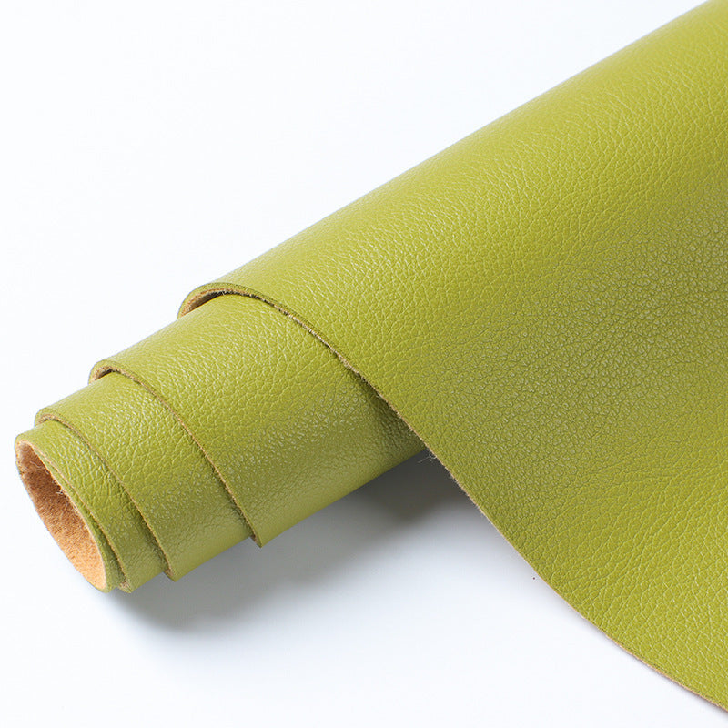 KTX-734035 Wear-Resistant Half PU Leather Fabric with Lychee Pattern for Furniture and Accessories, 1.2mm Thick, 140cm Wide