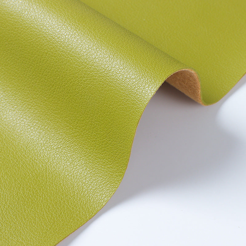 KTX-734035 Wear-Resistant Half PU Leather Fabric with Lychee Pattern for Furniture and Accessories, 1.2mm Thick, 140cm Wide