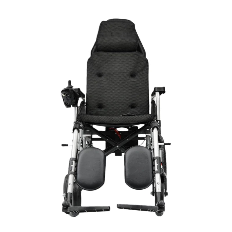 KTX-734227 Portable Folding Electric Wheelchair with Remote Control, Adjustable Lithium Battery, Carbon Steel Design, 120kg Capacity