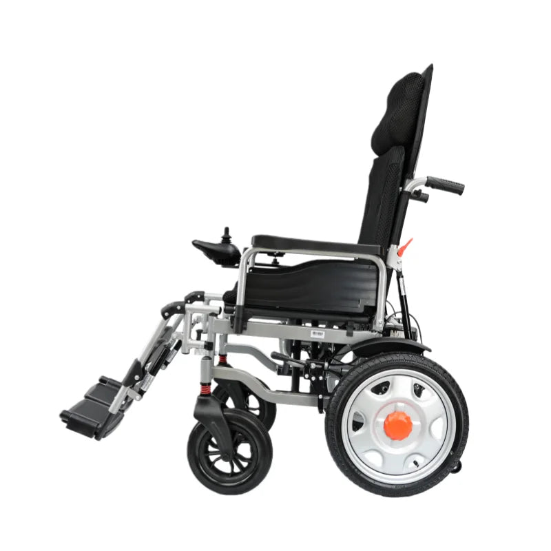 KTX-734227 Portable Folding Electric Wheelchair with Remote Control, Adjustable Lithium Battery, Carbon Steel Design, 120kg Capacity