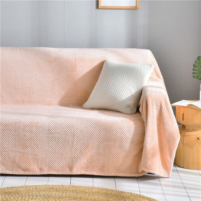 KTX-735187 All-in-One Plush Sofa Cushion Cover, Multiple Sizes for Versatile Use