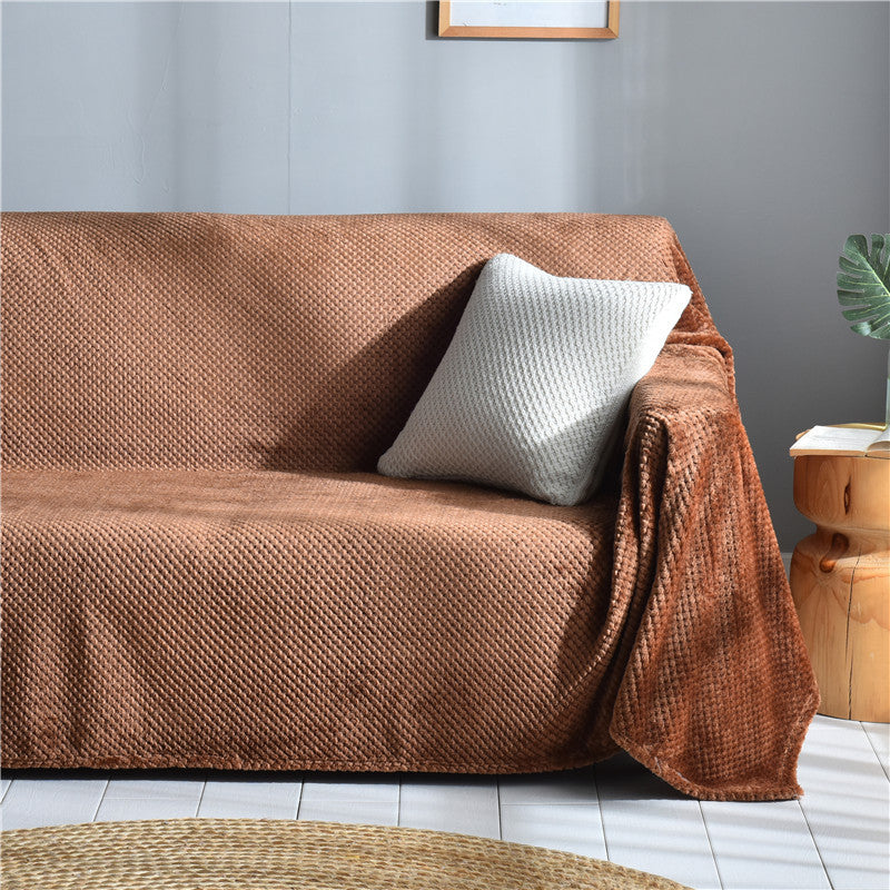 KTX-735187 All-in-One Plush Sofa Cushion Cover, Multiple Sizes for Versatile Use