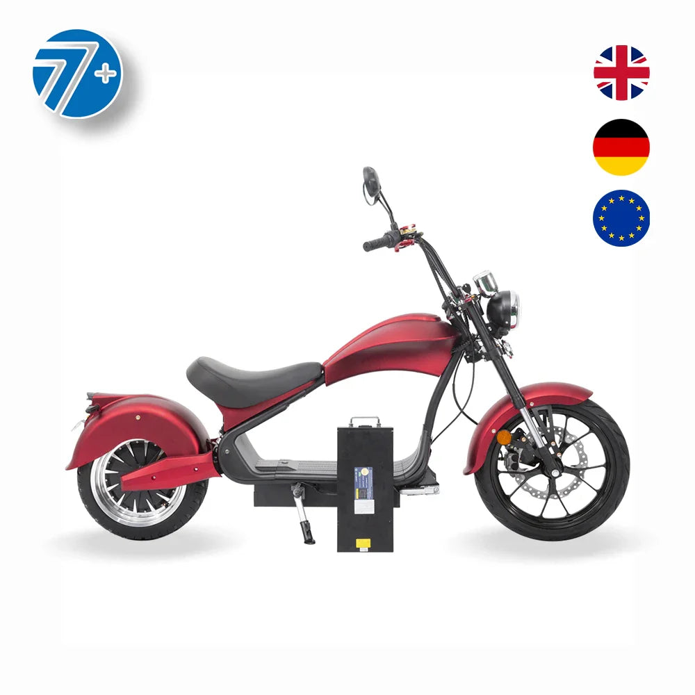 KTX-735699 Electric Scooter for Adults - 3000W/4000W Touring Motorcycle, 60V Lithium Battery, Max Speed 60km/h, 200kg Load Capacity
