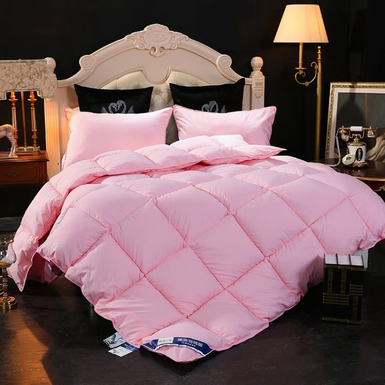 KTX-736275 Luxurious Down Velvet Comforter with Soy Protein Fiber Filling - Soft Polyester and Cotton Blend