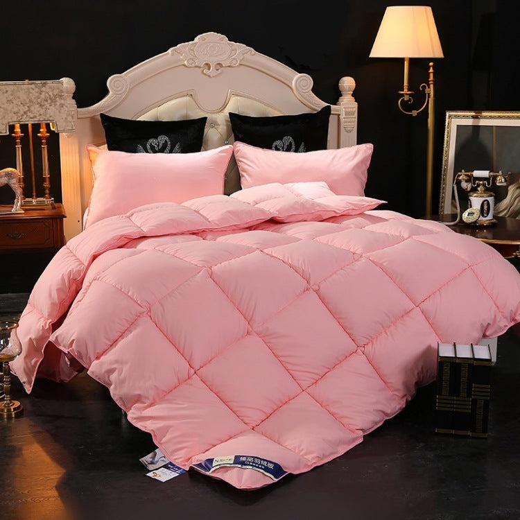 KTX-736275 Luxurious Down Velvet Comforter with Soy Protein Fiber Filling - Soft Polyester and Cotton Blend