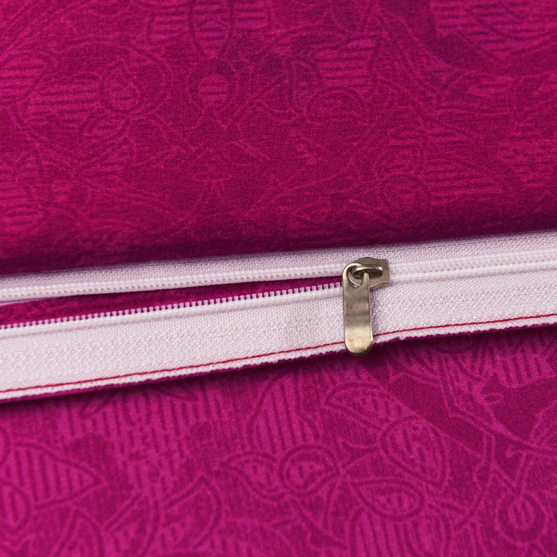 KTX-736659 Elegant Three-Piece Ethnic Polyester Bedding Set in Various Sizes