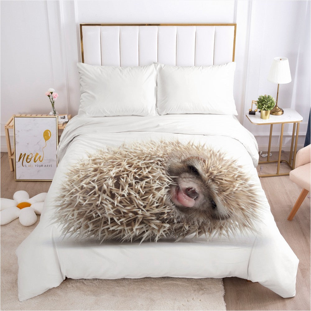 KTX-738131 Pet-Friendly European Style Polyester Quilt Cover for Dogs and Cats