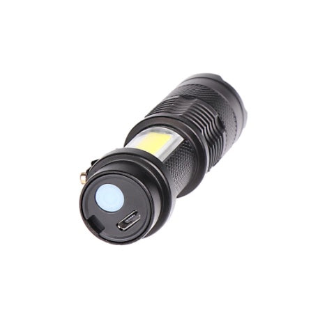 KTX-741011 Compact LED Mini Flashlight with Zoom Function for Outdoor Activities