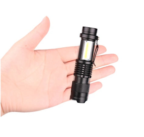 KTX-741011 Compact LED Mini Flashlight with Zoom Function for Outdoor Activities