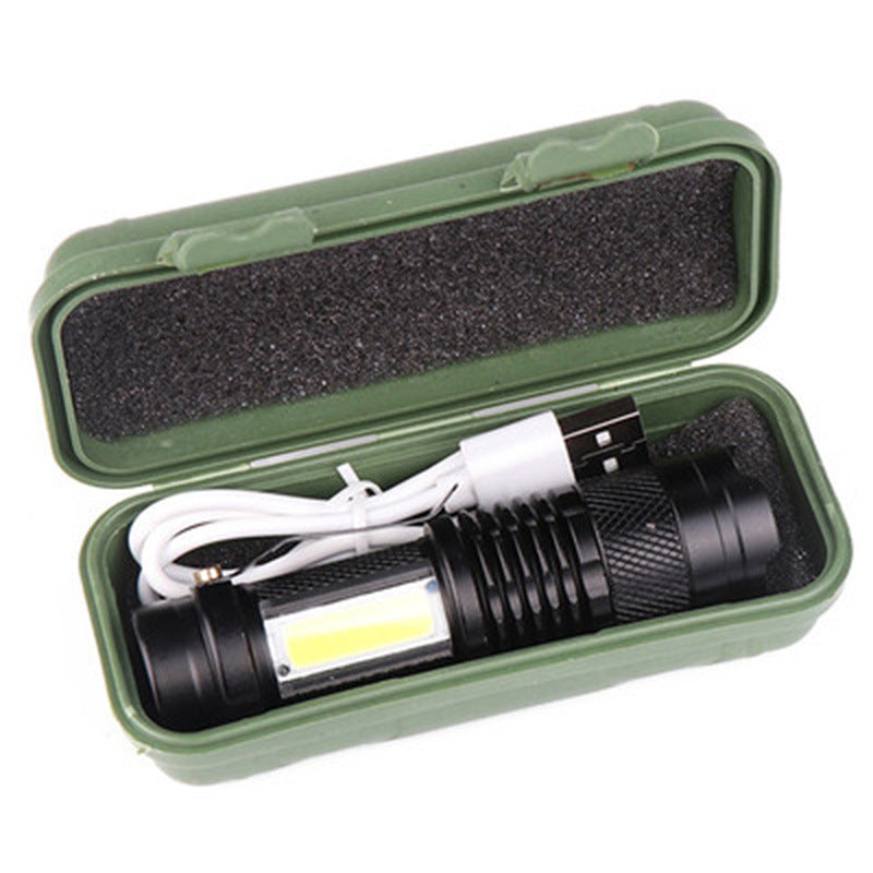 KTX-741011 Compact LED Mini Flashlight with Zoom Function for Outdoor Activities