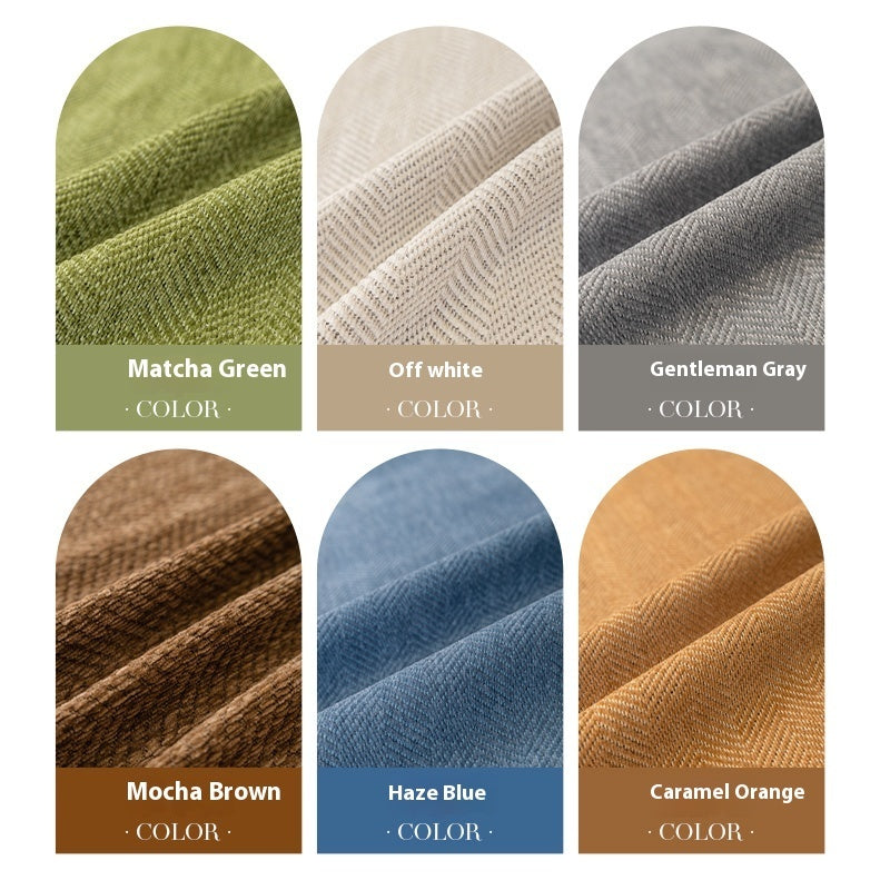 KTX-741907 Chenille Solid Color Sofa Towel Cover - Modern Simplicity Dust Cover for Sofas and Appliances