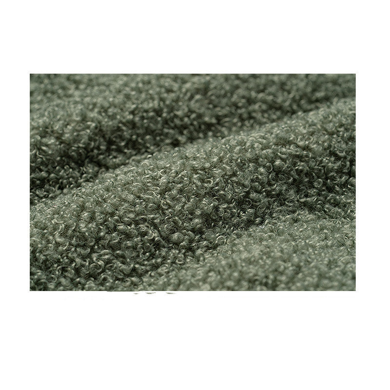 KTX-742099 Nordic Style Triangle White Ball Plush Pillow Cushion for Bedside and Sofa Decor