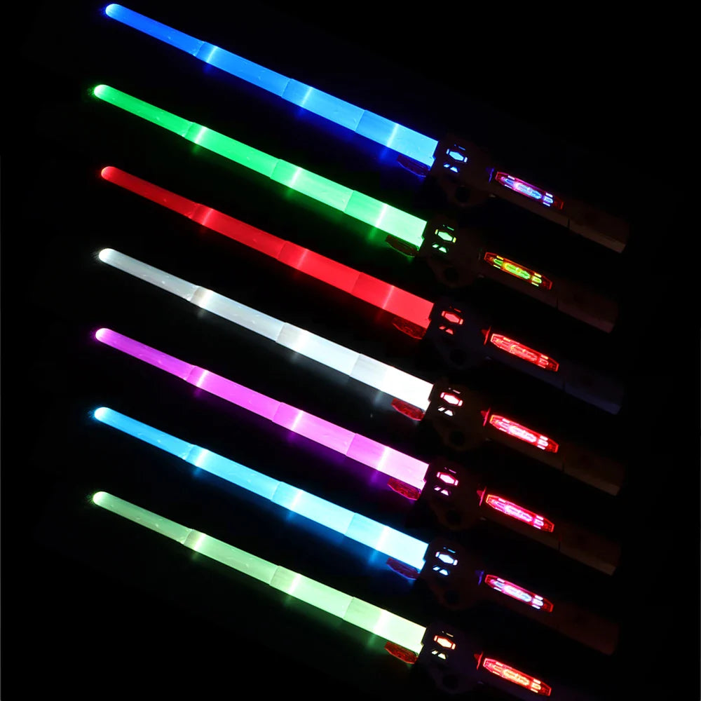 KTX-743507 Retractable LED Sound Laser Sword Toy for Kids - Light Up Cosplay Accessory