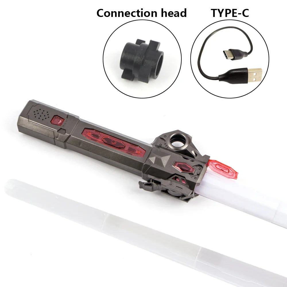 KTX-743507 Retractable LED Sound Laser Sword Toy for Kids - Light Up Cosplay Accessory