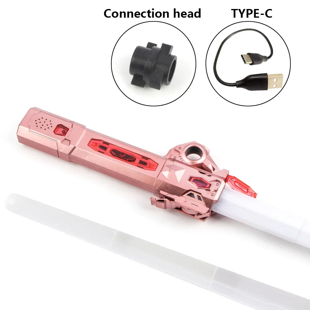 KTX-743507 Retractable LED Sound Laser Sword Toy for Kids - Light Up Cosplay Accessory