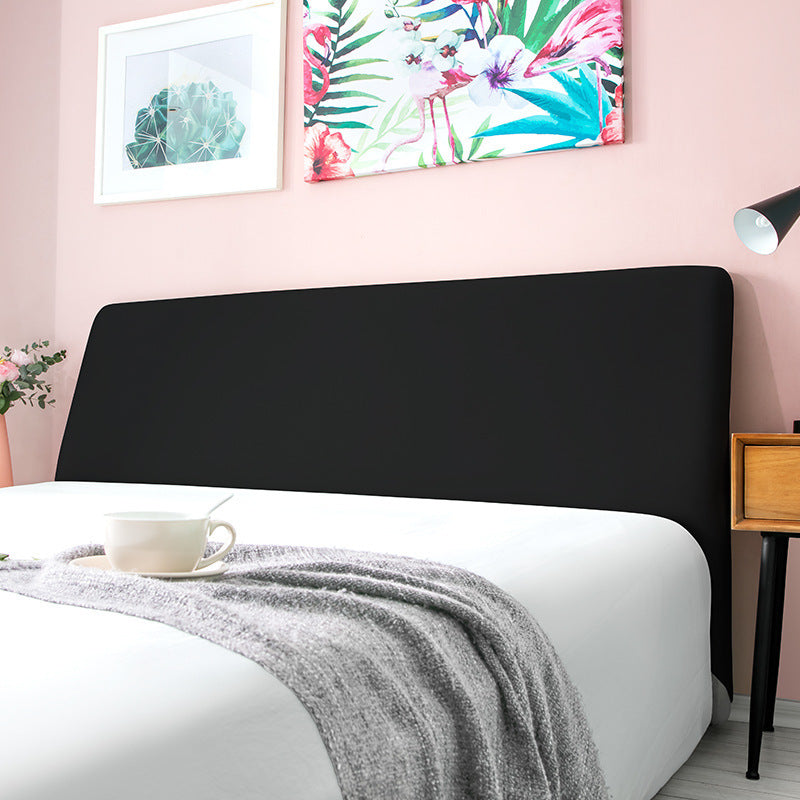 KTX-744211 Curved Leather Bed Head Cover - Polyester & Spandex for Sizes 90-240 cm