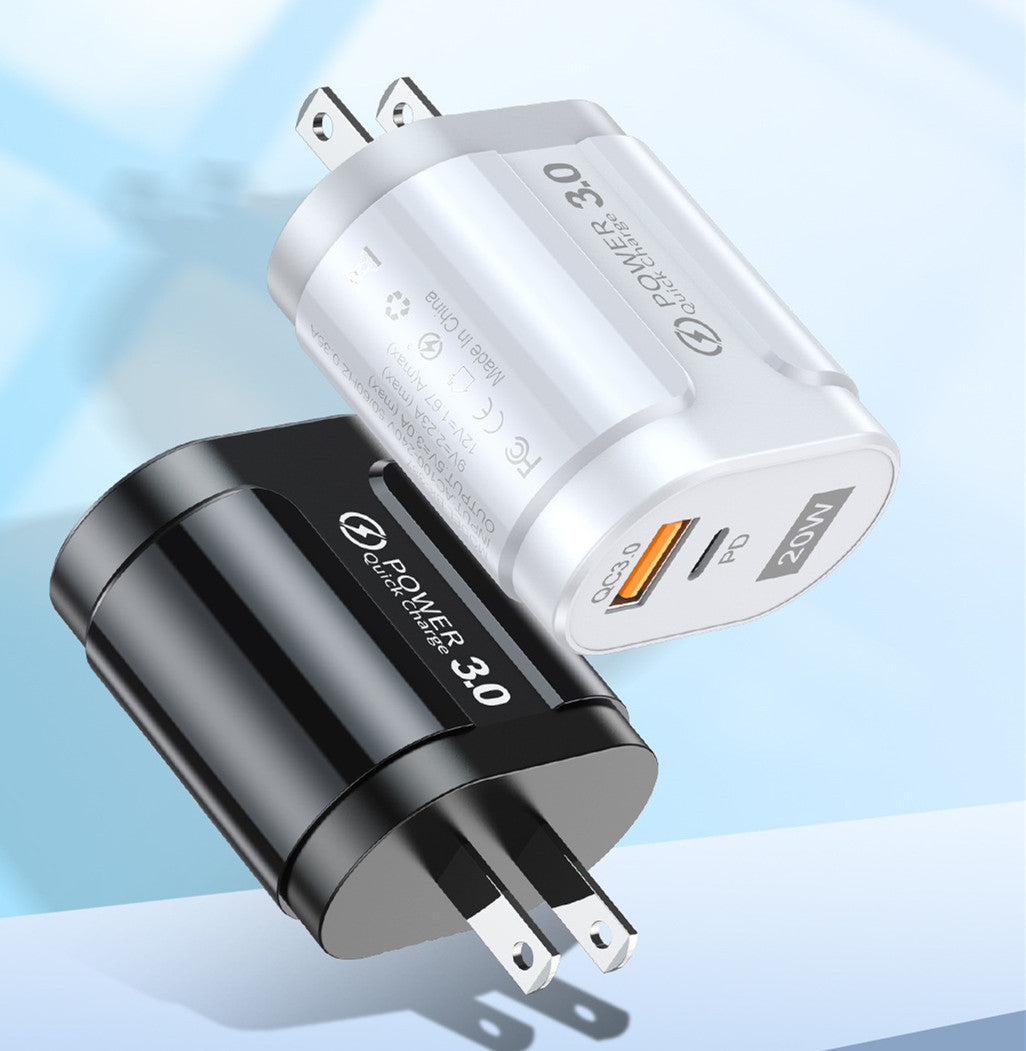 KTX-744467 USB Wall Charger for Huawei and Xiaomi Phones – Available in Multiple Standards (Black & White)