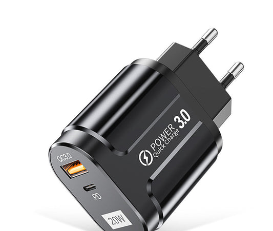 KTX-744467 USB Wall Charger for Huawei and Xiaomi Phones – Available in Multiple Standards (Black & White)