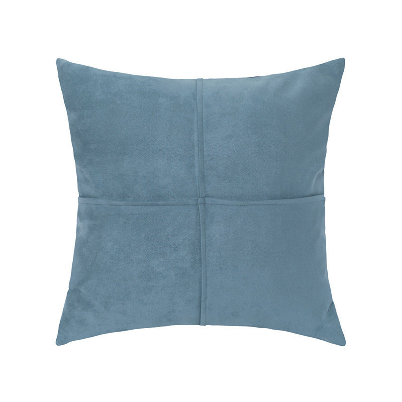 KTX-745235 Plain Suede Throw Pillow Cover - Modern Design, Available in Multiple Colors, 45x45cm