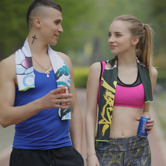 KTX-746131 Cooling Sports Towel for Gym, Running, and Outdoor Activities - Quick Dry, UV Resistant, Moisture Absorbing