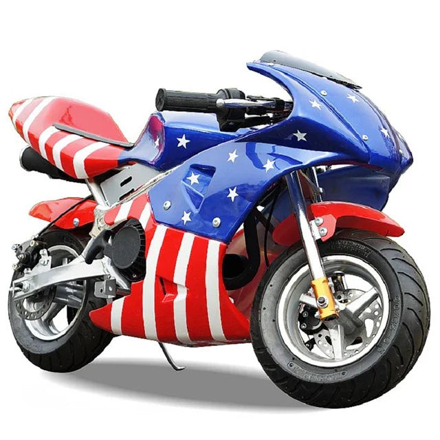 KTX-747283 49cc Kids Motorcycle with Brushless Motor, 40-60km/h Max Speed, Chain Drive, Disc Brakes