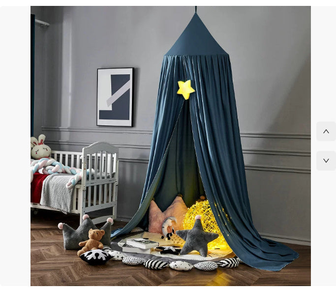 KTX-747667 Hanging Dome Mosquito Net for Baby Cot - Easy Installation, High-Density Polyester Fabric