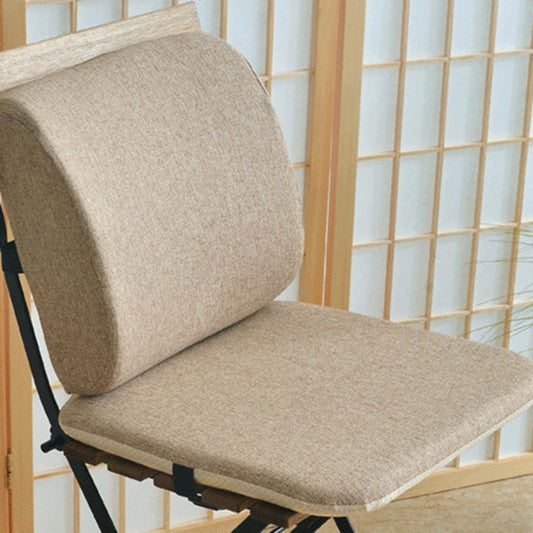 KTX-747667 Memory Foam Lumbar Support Cushion - Modern Solid Color Design
