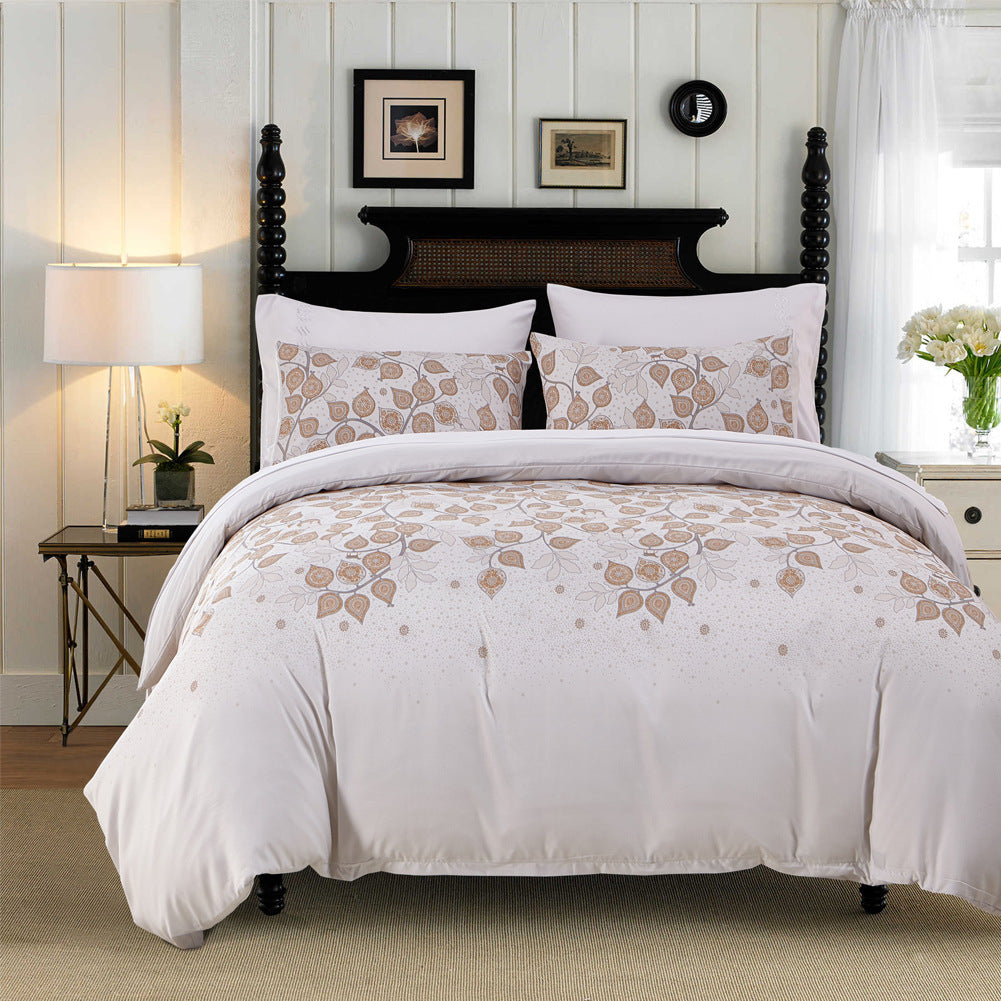 KTX-747859 Tencel Bed Linen Set with Pillowcases - Twin, Queen, King Sizes Available
