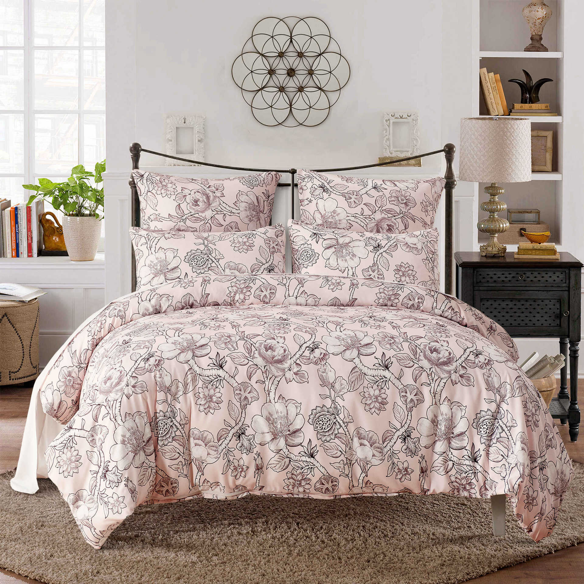 KTX-747859 Tencel Bed Linen Set with Pillowcases - Twin, Queen, King Sizes Available