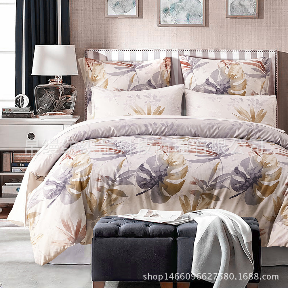 KTX-747859 Tencel Bed Linen Set with Pillowcases - Twin, Queen, King Sizes Available