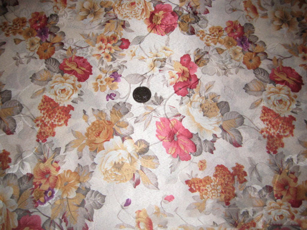 KTX-748691 Floral Jacquard Polyester Printed Fabric for Home Textiles and Decor
