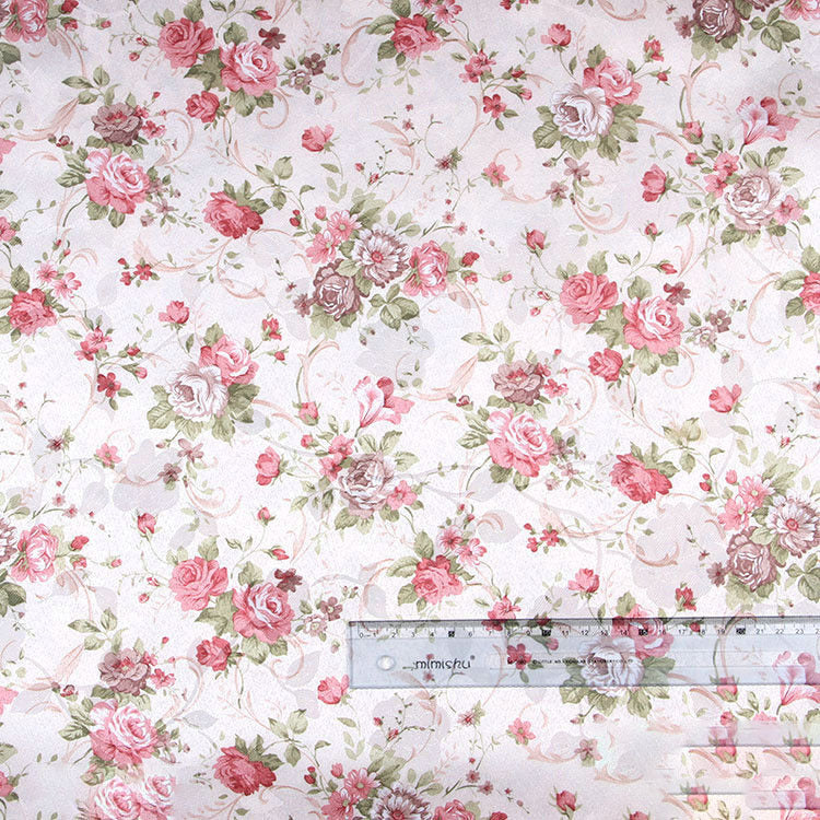 KTX-748691 Floral Jacquard Polyester Printed Fabric for Home Textiles and Decor