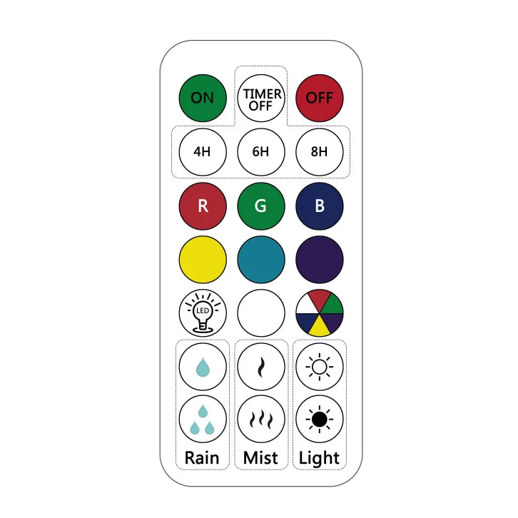 KTX-750355 Adjustable Water Flow Cloud Humidifier with 7-Color Light and Relaxing Raindrop Sound