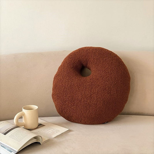 KTX-752467 Decorative Teddy Fleece Wool Roll Pillow for Sofa in Various Colors and Sizes