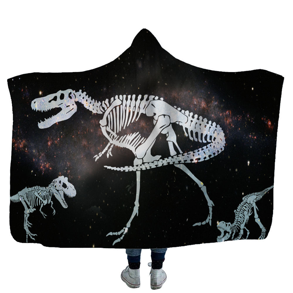 KTX-753619 Cozy Shark, Tortoise, and Crab Hooded Blanket for Kids