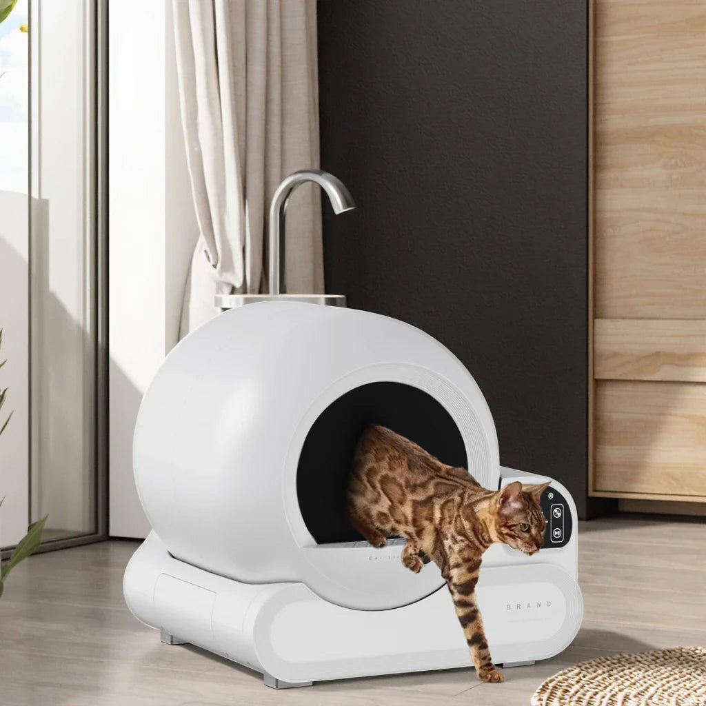 KTX-754899 Automatic Self-Cleaning Smart Cat Litter Box with 70L Capacity and 2.4G WiFi Connectivity