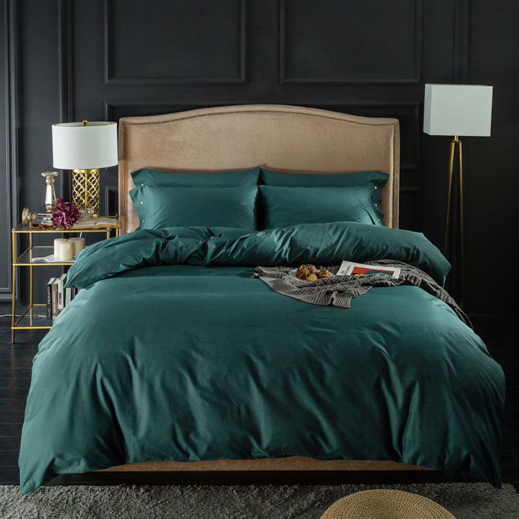 KTX-755603 Pure Color Long-Staple Cotton Quilt Cover – All-Season Comfort, Reactive Dyeing Process