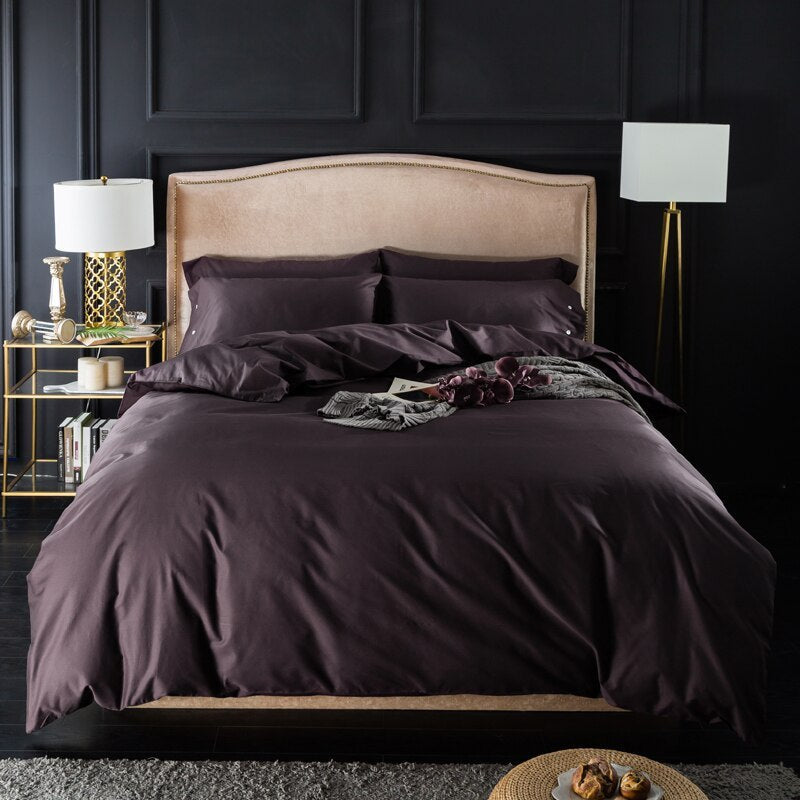 KTX-755603 Pure Color Long-Staple Cotton Quilt Cover – All-Season Comfort, Reactive Dyeing Process