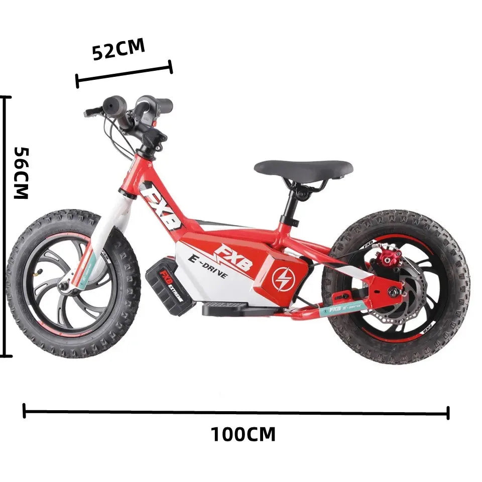 KTX-756179 12-Inch Electric Kids Balance Dirt Bike with 36V 250W Lithium Battery and Disc Brake System for Ages 3-6