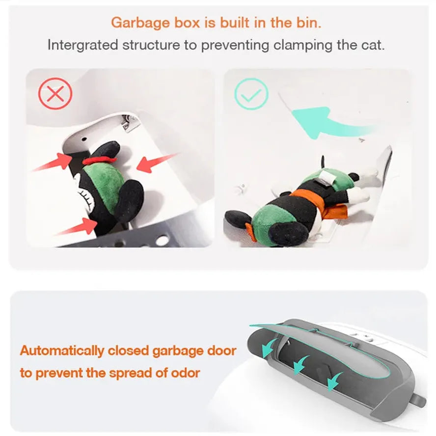 KTX-757523 Smart Automatic Cat Litter Box with WiFi Control and Self-Cleaning Feature