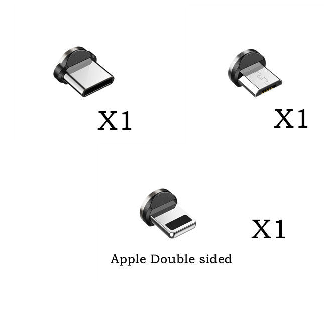KTX-757971 Magnetic Charging Cable with Three Magnetic Heads for Universal Compatibility