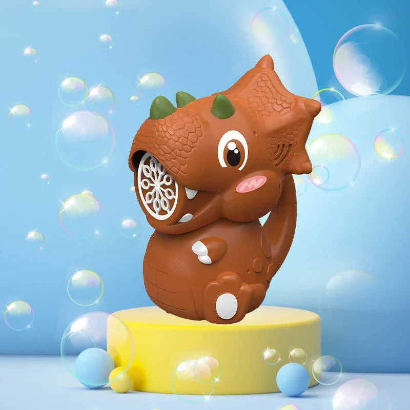 KTX-758163 Electric Dinosaur Bubble Blower - Fun Outdoor Toy for Kids 5 Years & Up