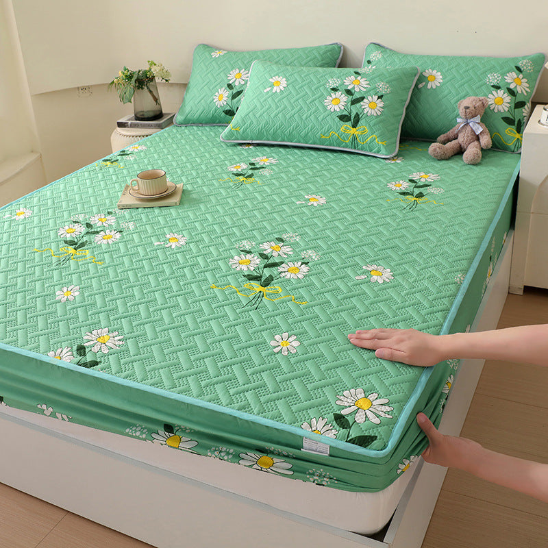 KTX-758867 Class A Waterproof Quilted Fitted Sheet for Leakage Protection - Multiple Sizes Available