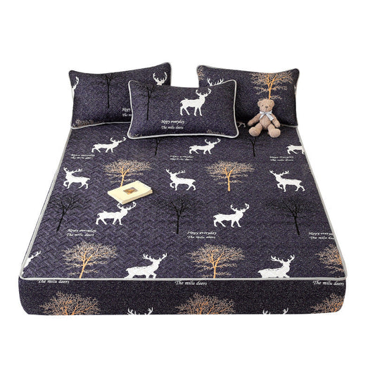 KTX-758867 Class A Waterproof Quilted Fitted Sheet for Leakage Protection - Multiple Sizes Available