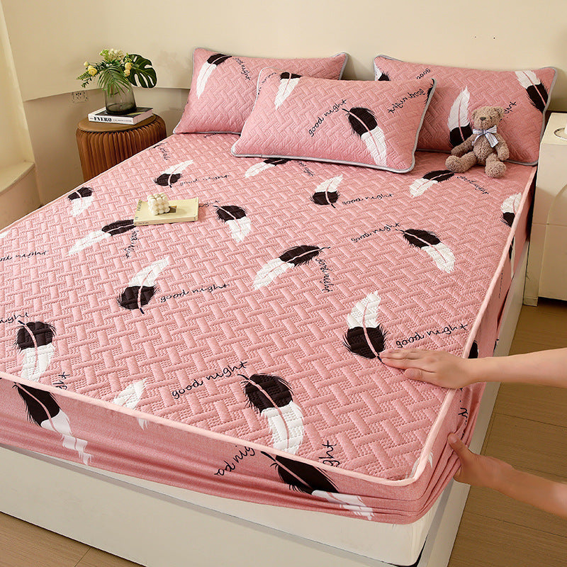 KTX-758867 Class A Waterproof Quilted Fitted Sheet for Leakage Protection - Multiple Sizes Available