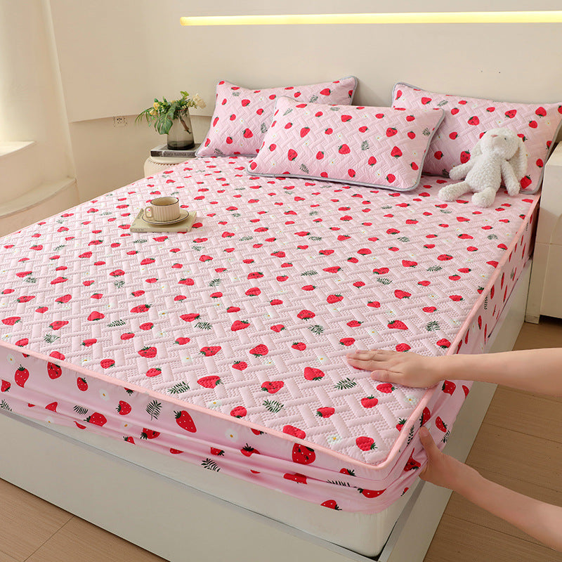 KTX-758867 Class A Waterproof Quilted Fitted Sheet for Leakage Protection - Multiple Sizes Available