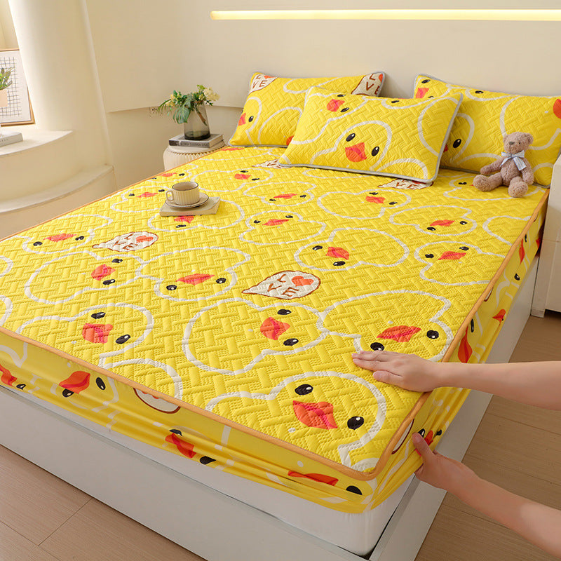 KTX-758867 Class A Waterproof Quilted Fitted Sheet for Leakage Protection - Multiple Sizes Available